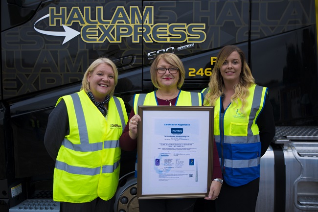 Hallam Express helps Carlton Forest win top accreditation with 100% compliance